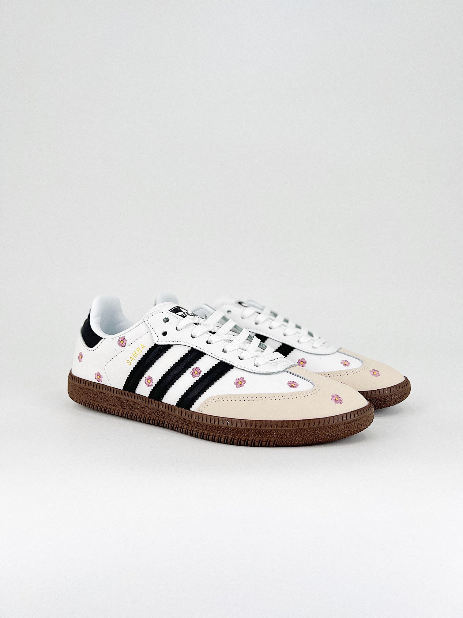 Adidas Samba OG White Floral Embroidery