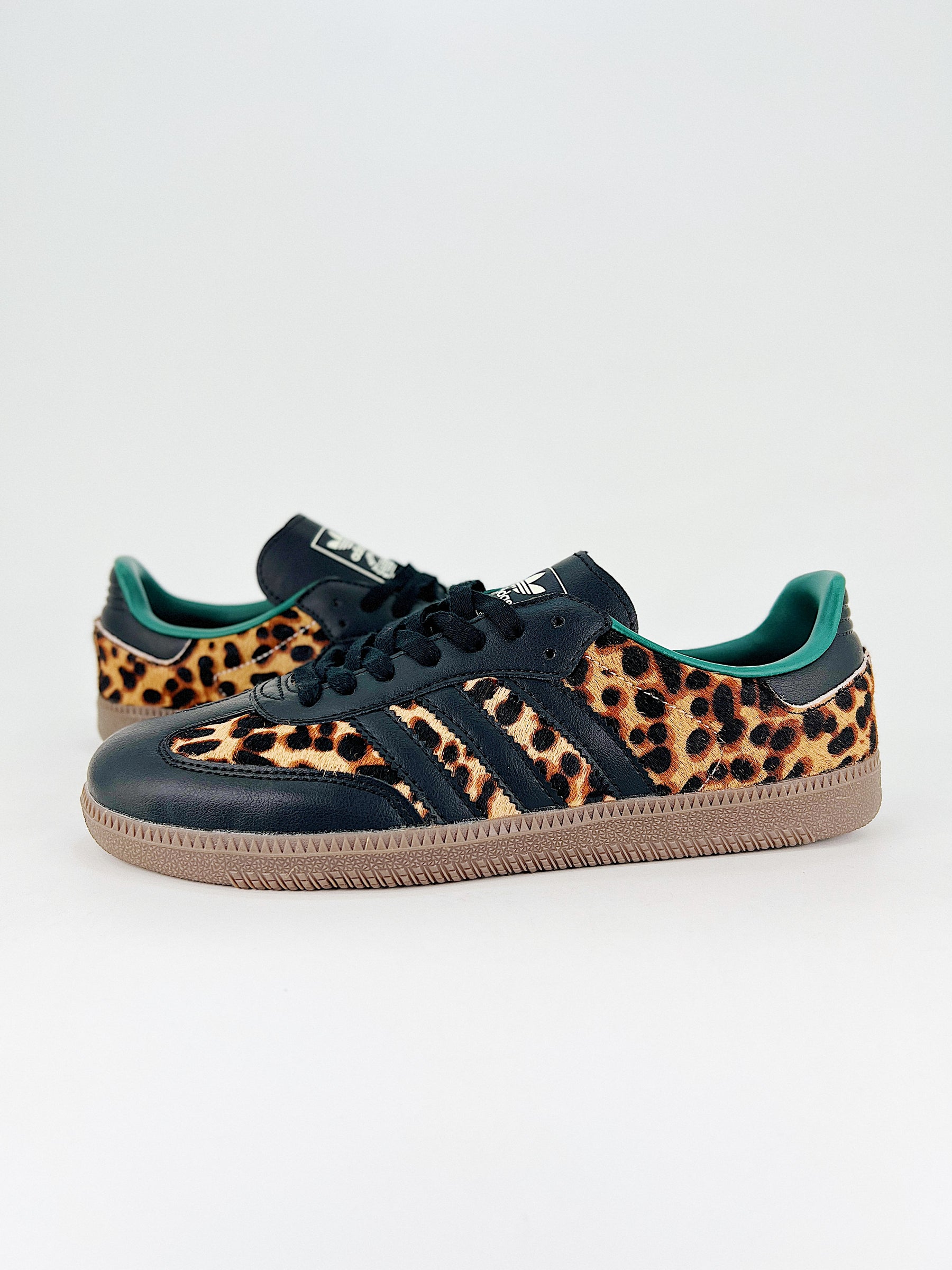 Adidas Samba OG Black Green Leopard