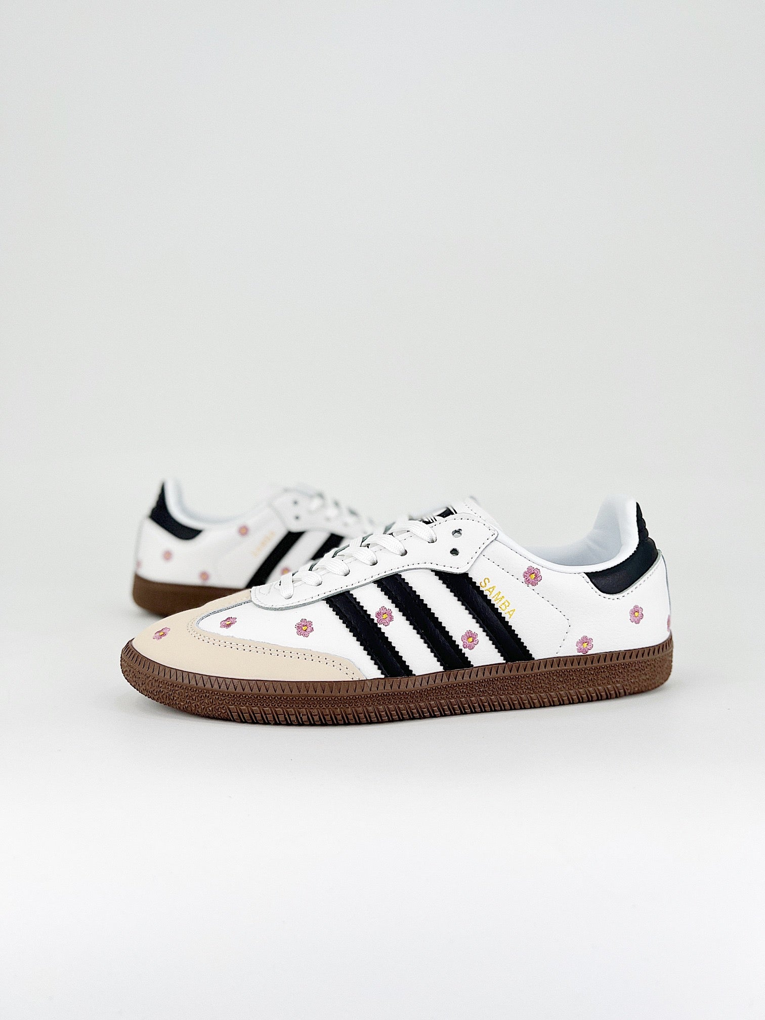 Adidas Samba OG White Floral Embroidery