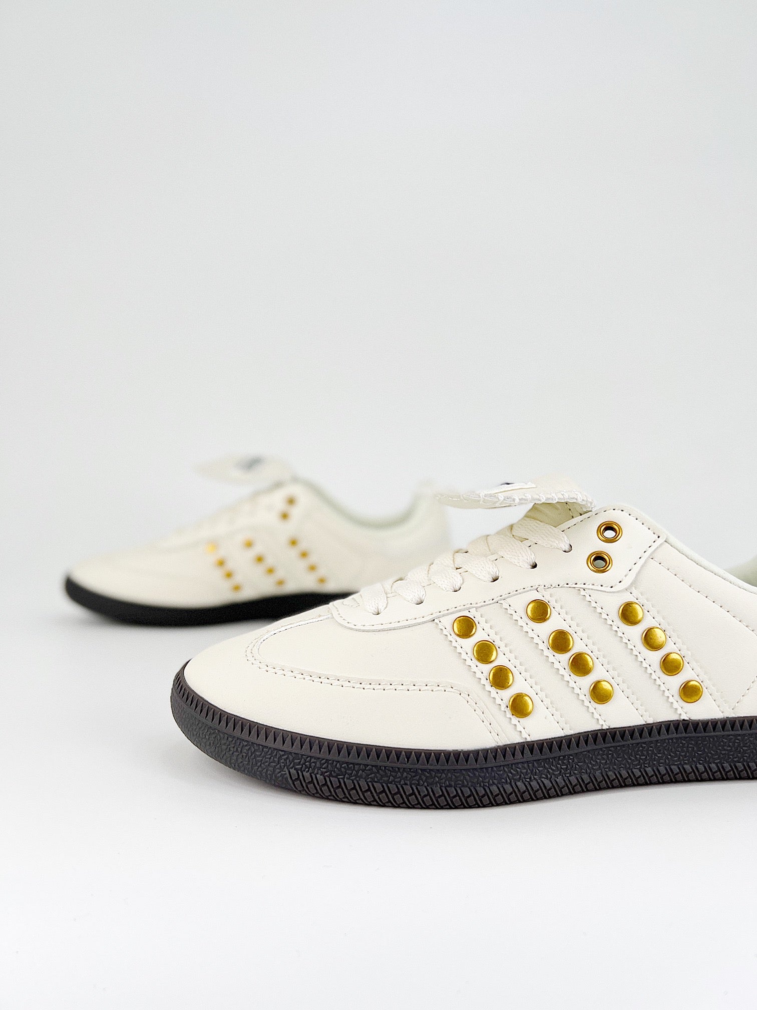 Wales Bonner X Adidas Samba Studded Pack Cream White