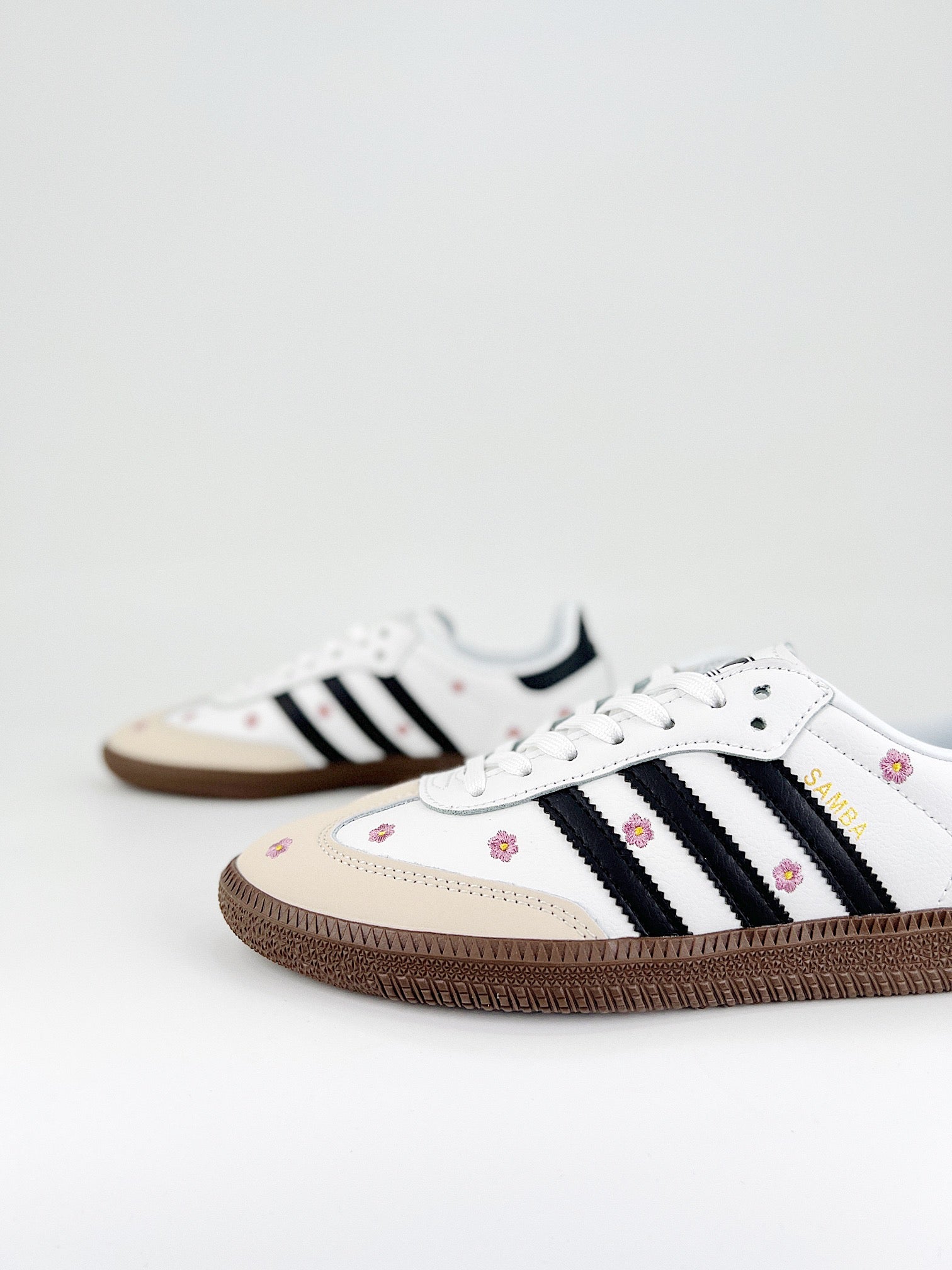 Adidas Samba OG White Floral Embroidery