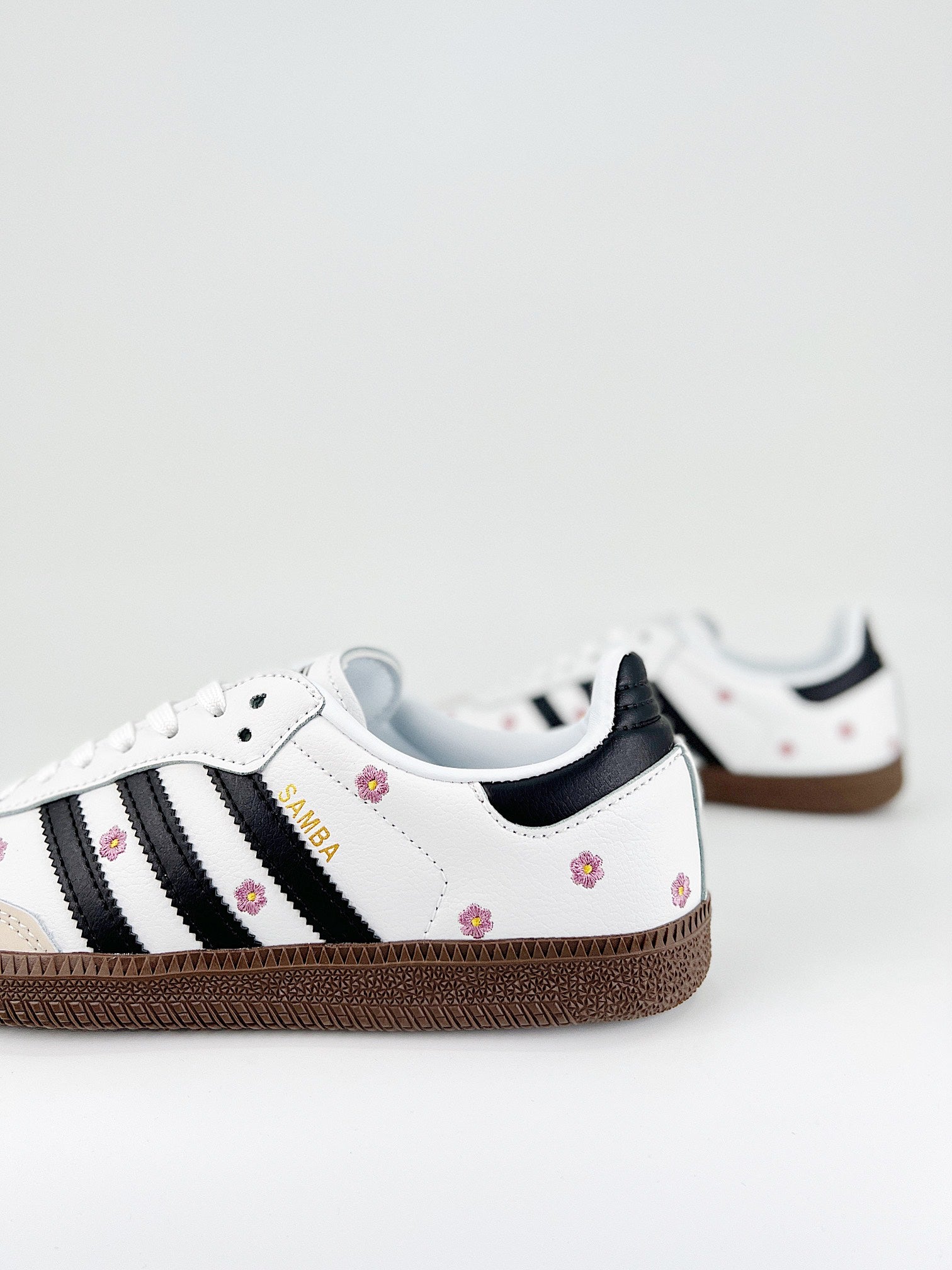 Adidas Samba OG White Floral Embroidery