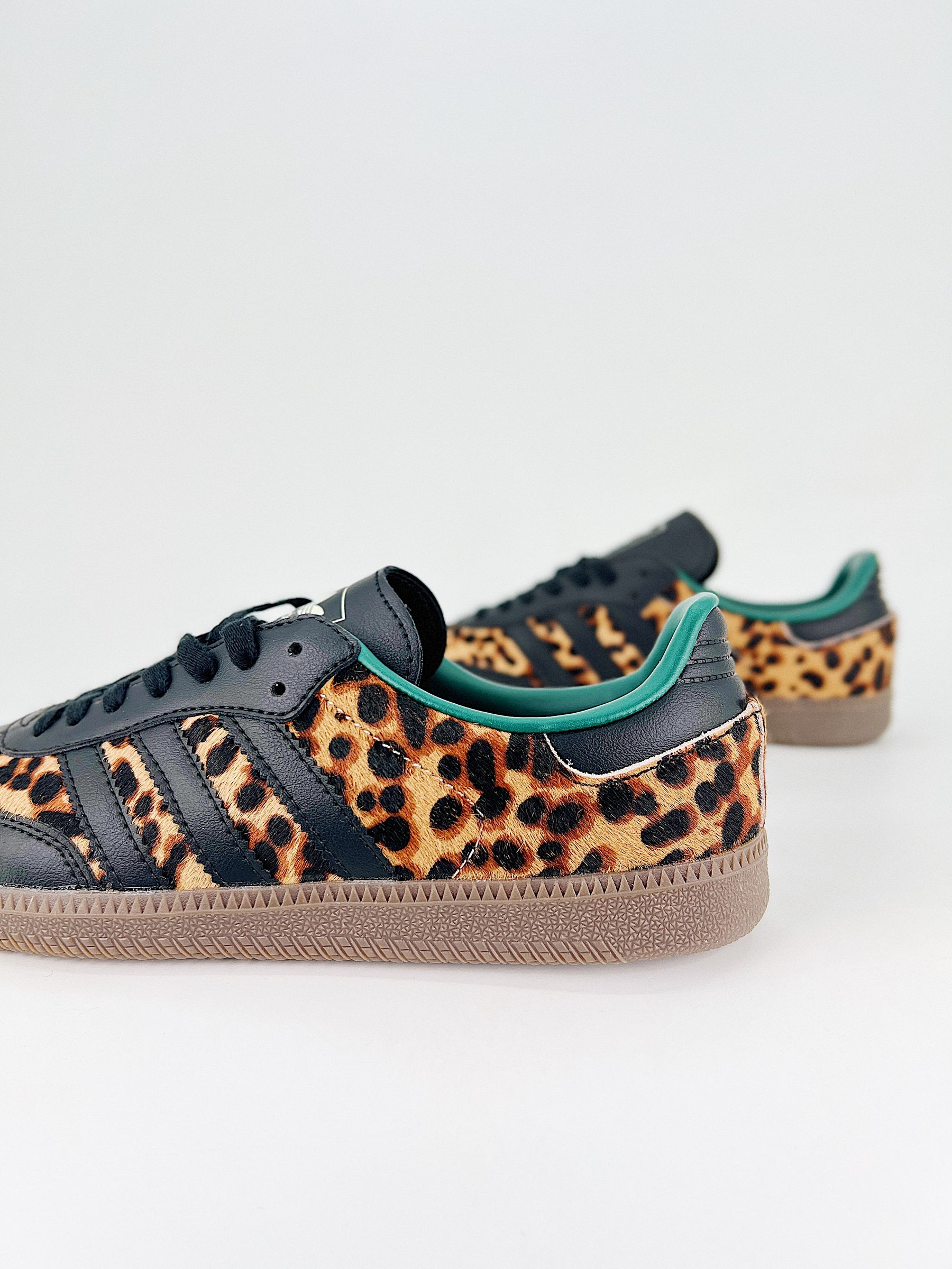 Adidas Samba OG Black Green Leopard