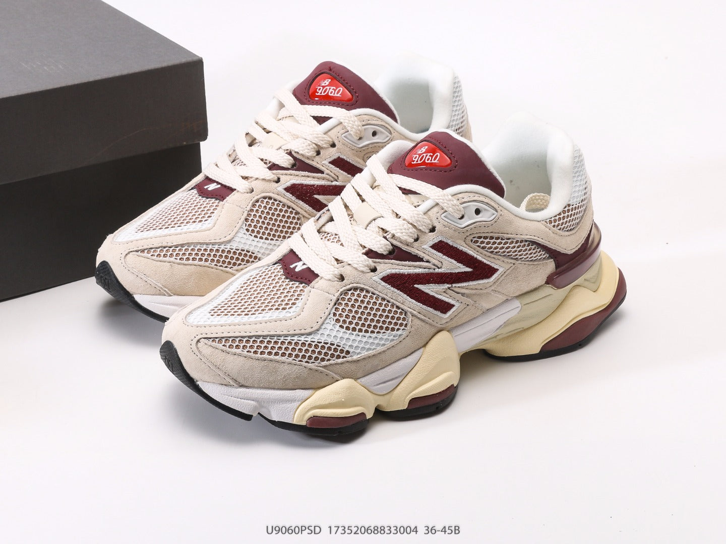 New Balance 9060 Bege/Bordô