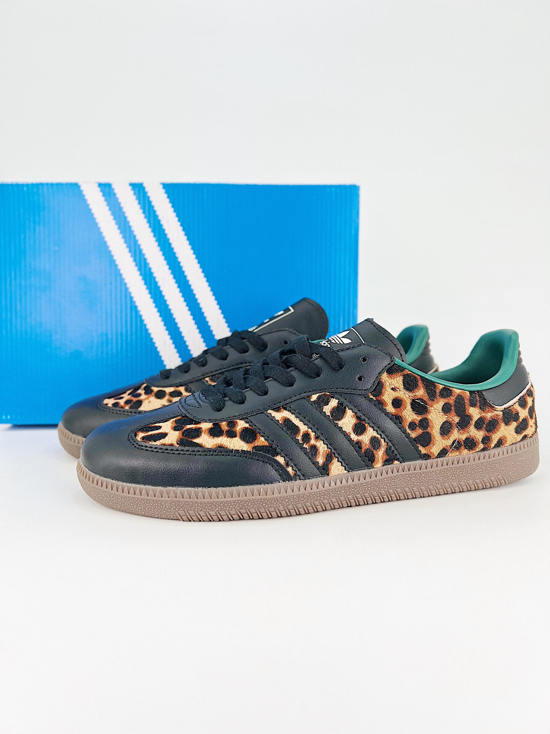 Adidas Samba OG Black Green Leopard