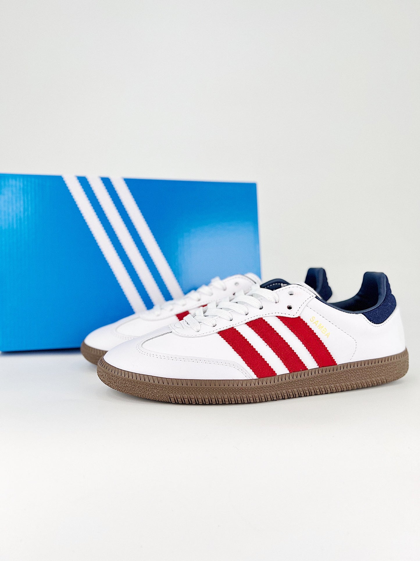 Adidas Samba OG Core White Team Victory Red Night Indigo