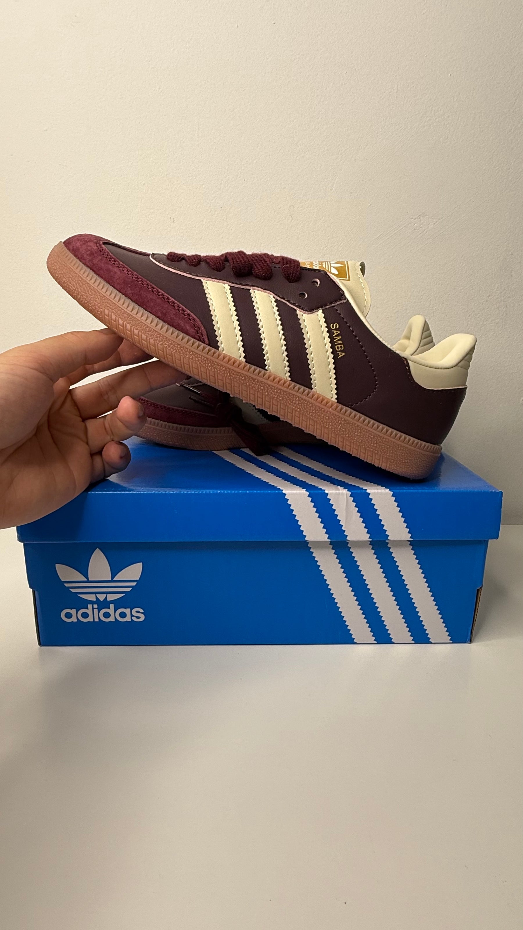Adidas Samba OG Maroon Cream White - PRONTA ENTREGA