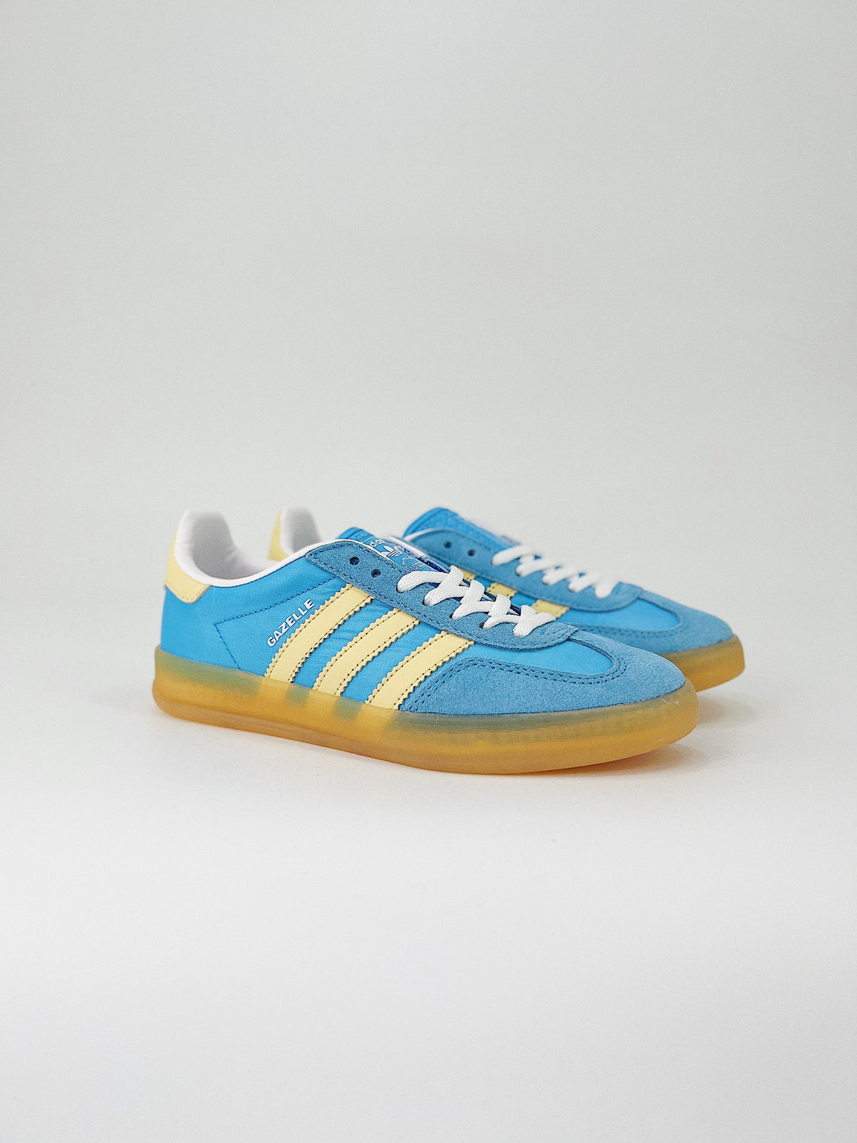 Adidas Gazelle Indoor Semi Blue Burst Almost Yellow