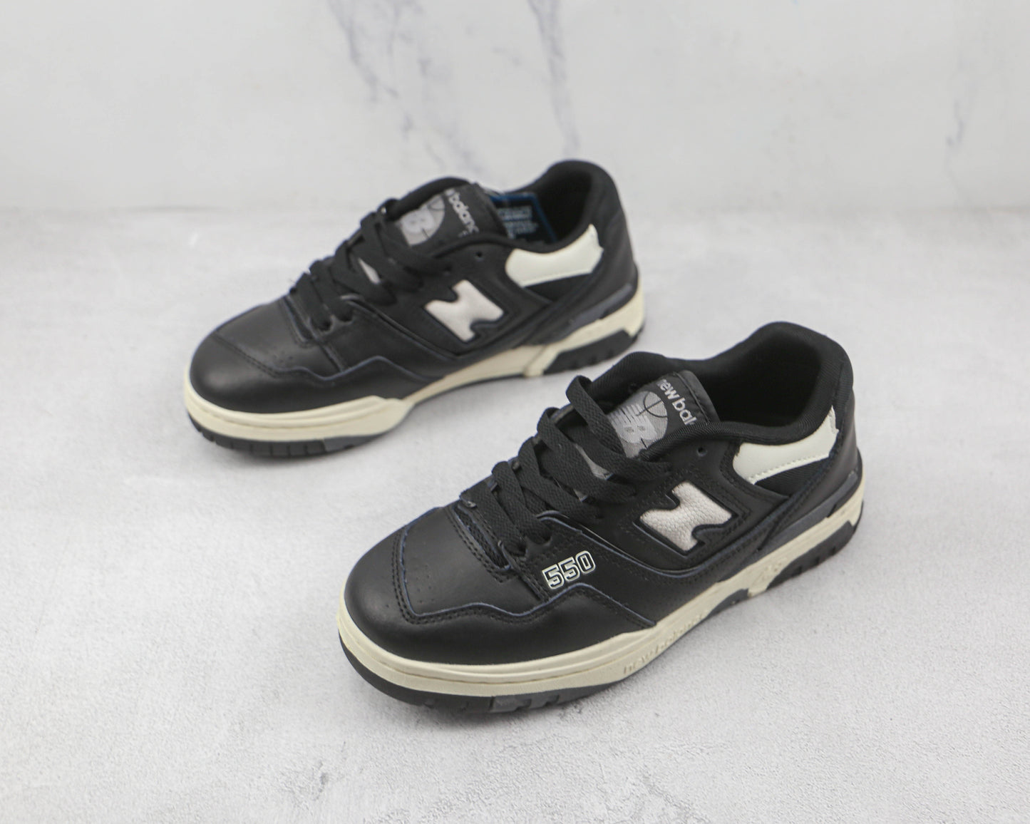 New Balance 550 Black Cream White