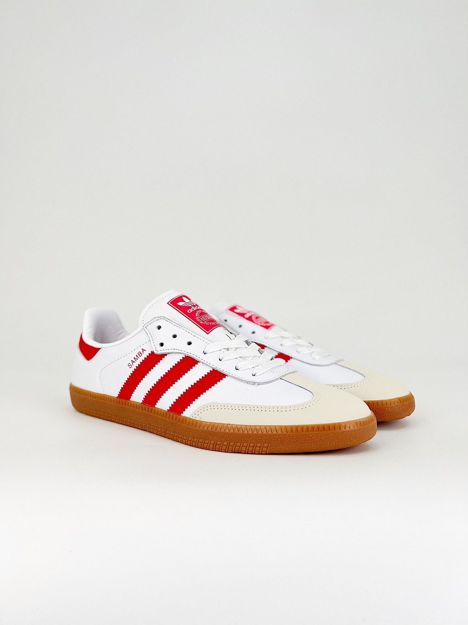 Adidas Samba Cloud White Solar Red