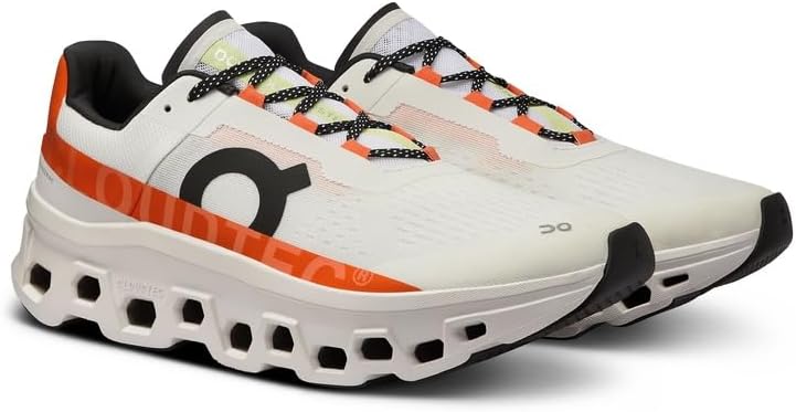 On Running Cloudmonster White Orange