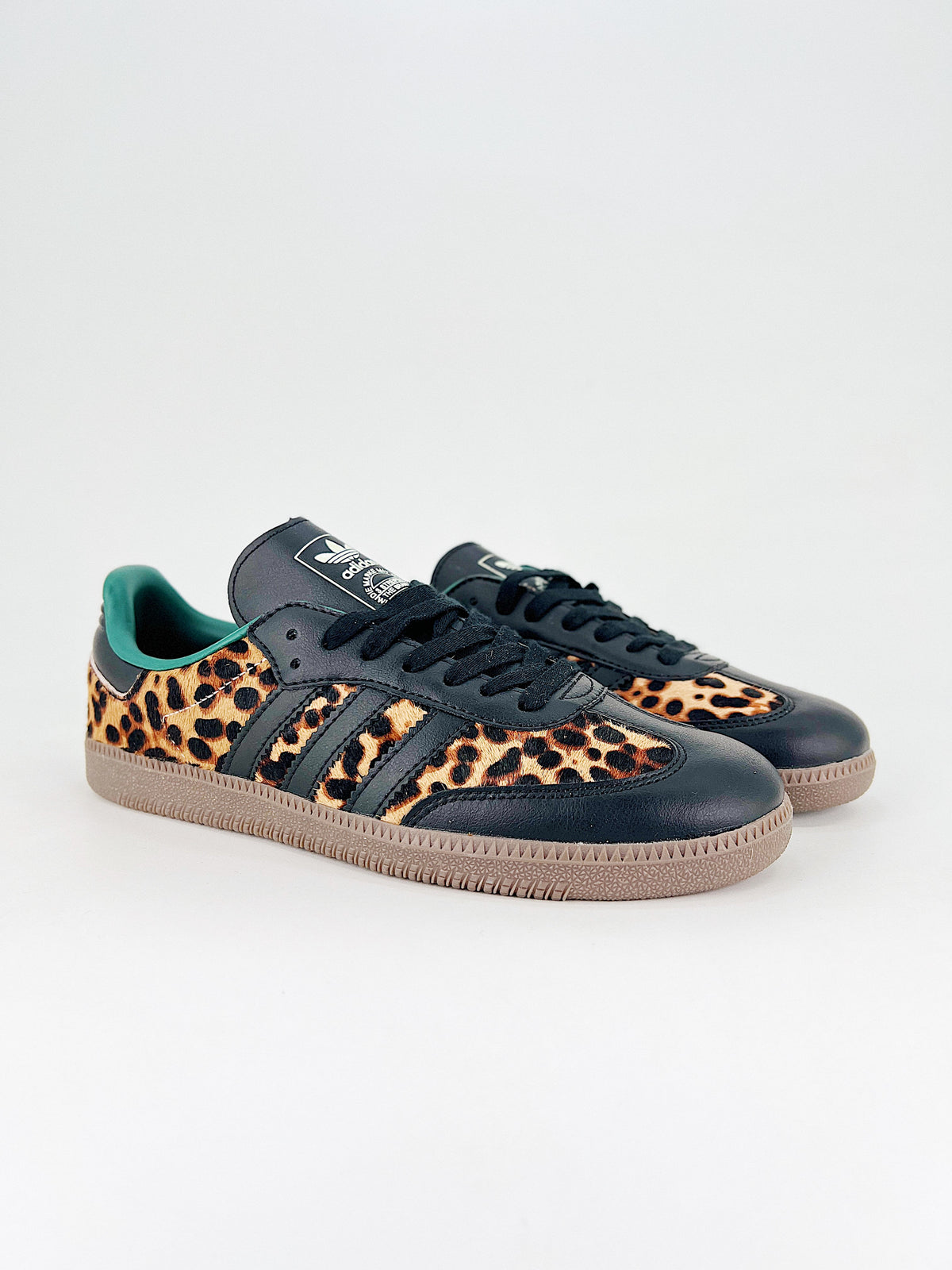 Adidas Samba OG Black Green Leopard