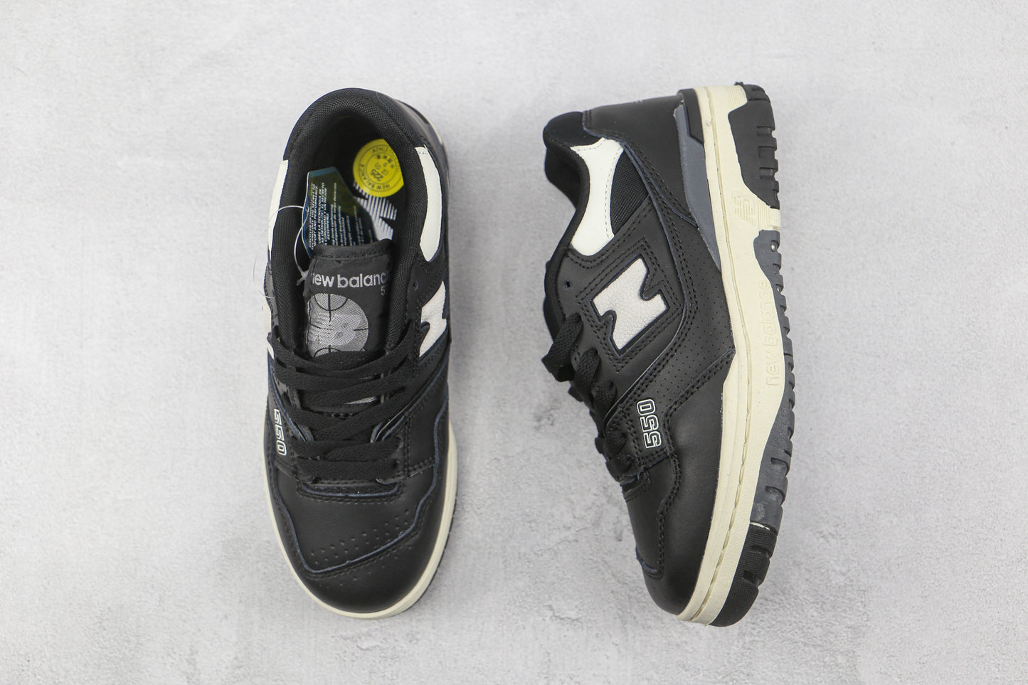 New Balance 550 Black Cream White