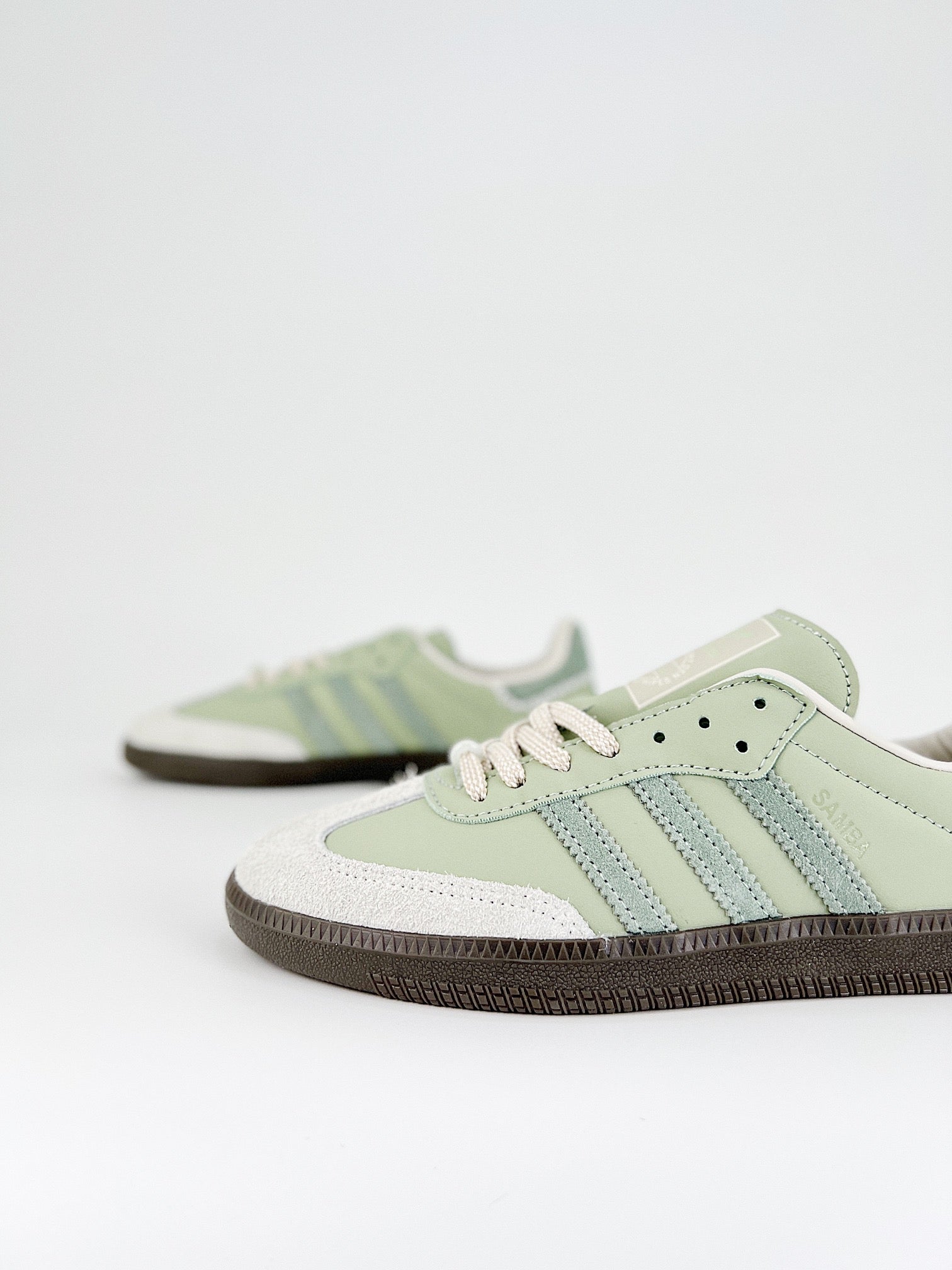 Maha x Adidas Samba OG Half Green