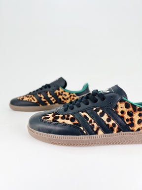 Adidas Samba OG Black Green Leopard