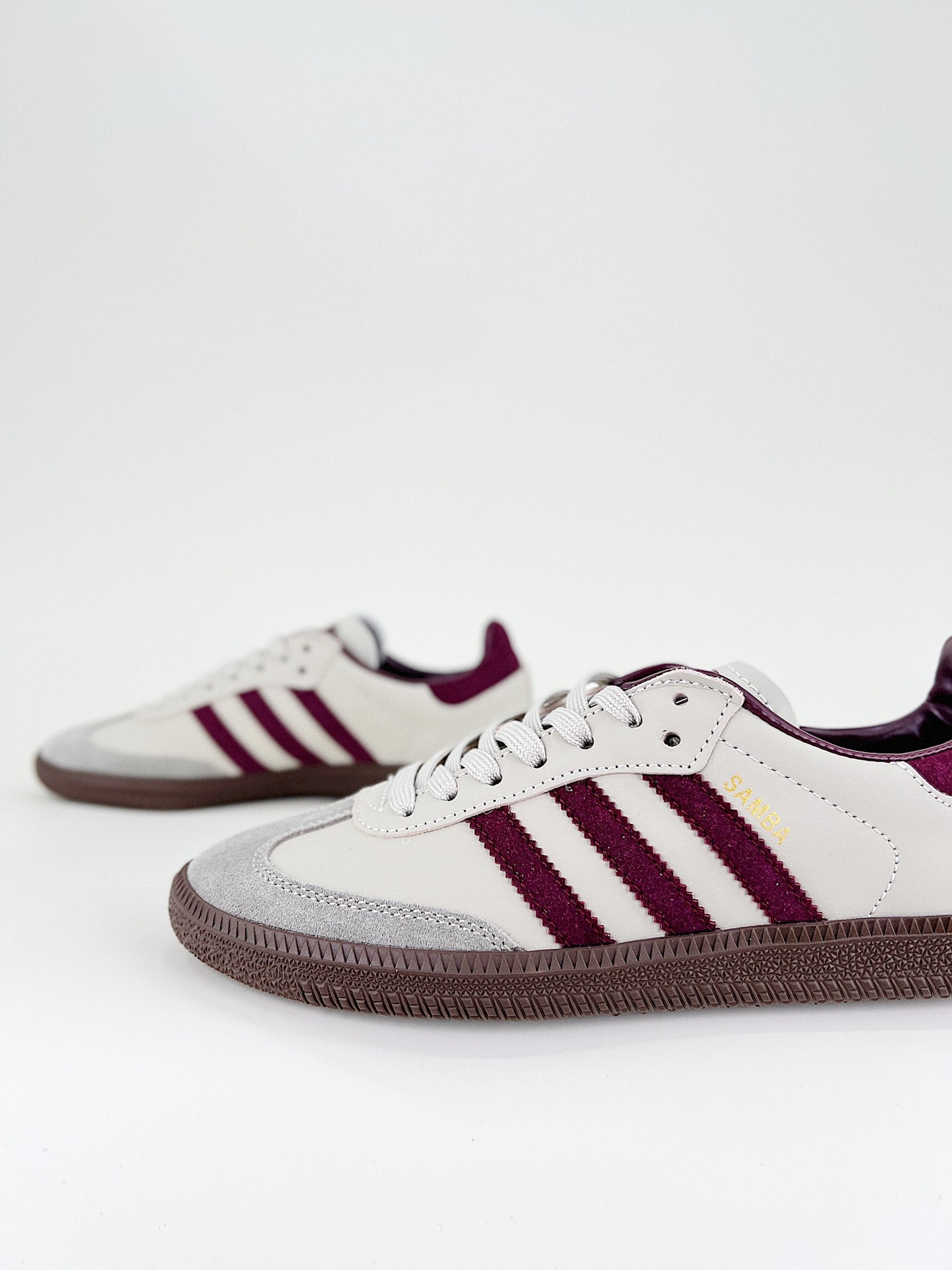Adidas Samba OG Putty Grey Maroon