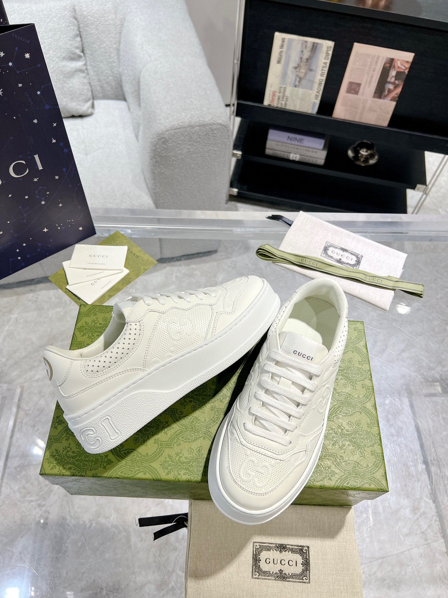 Tênis Gucci GG Sneaker White