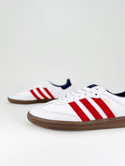 Adidas Samba OG Core White Team Victory Red Night Indigo