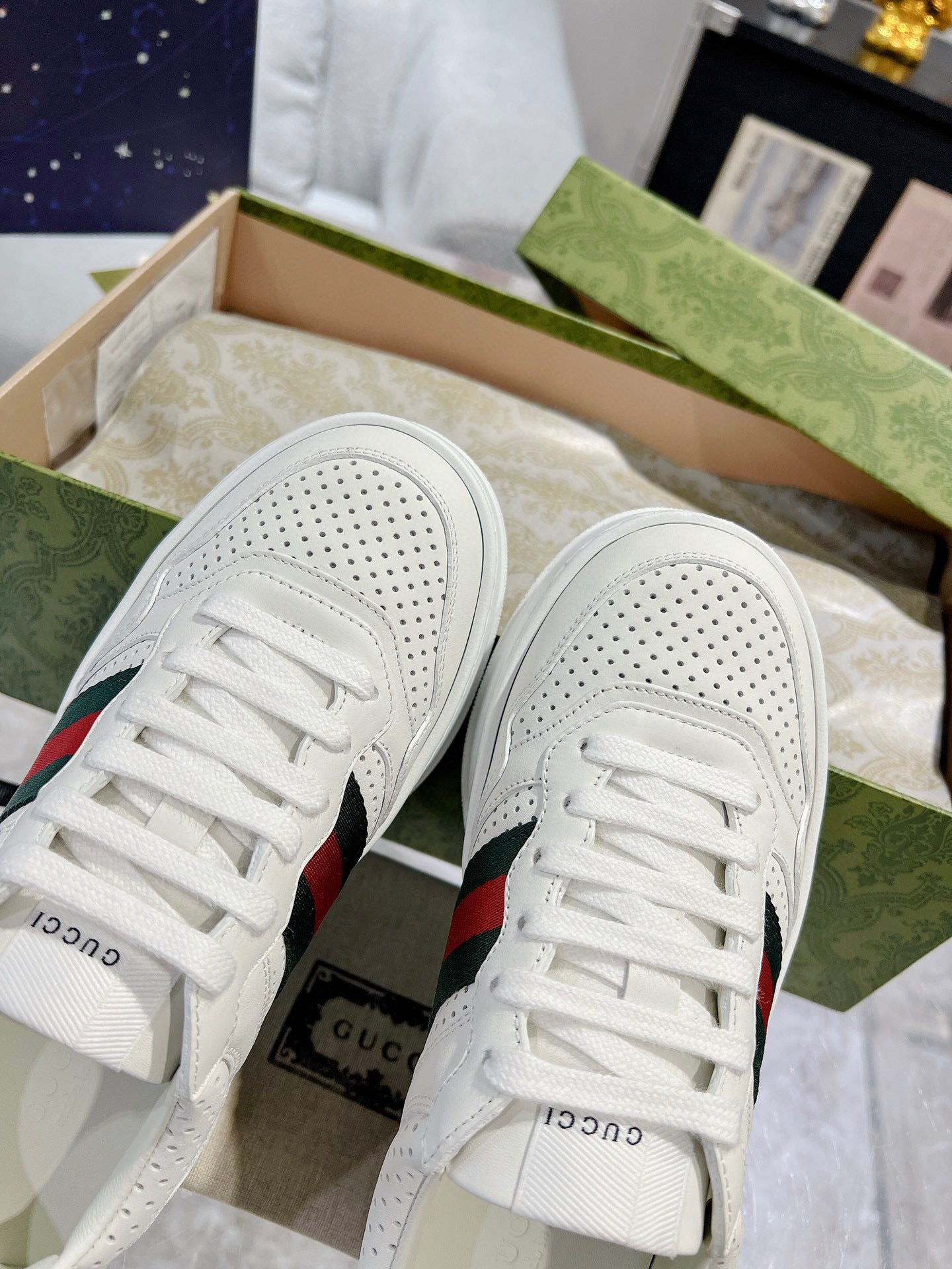 Tênis Gucci GG Sneaker White Blue