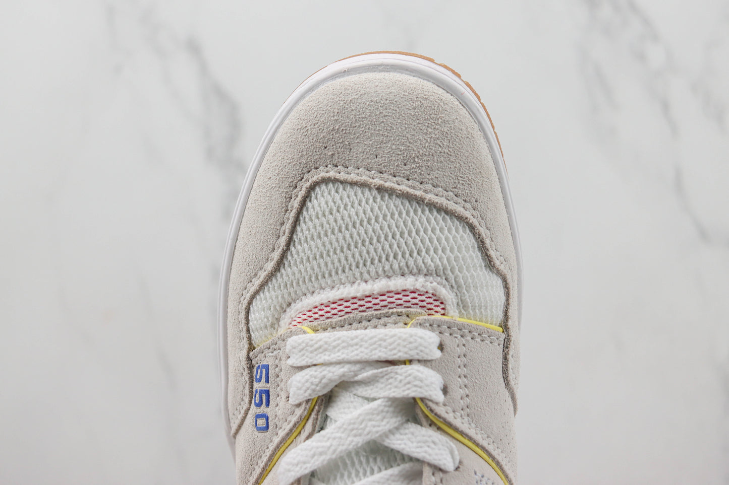 New Balance 550 Sea Salt Marine Blue Maize