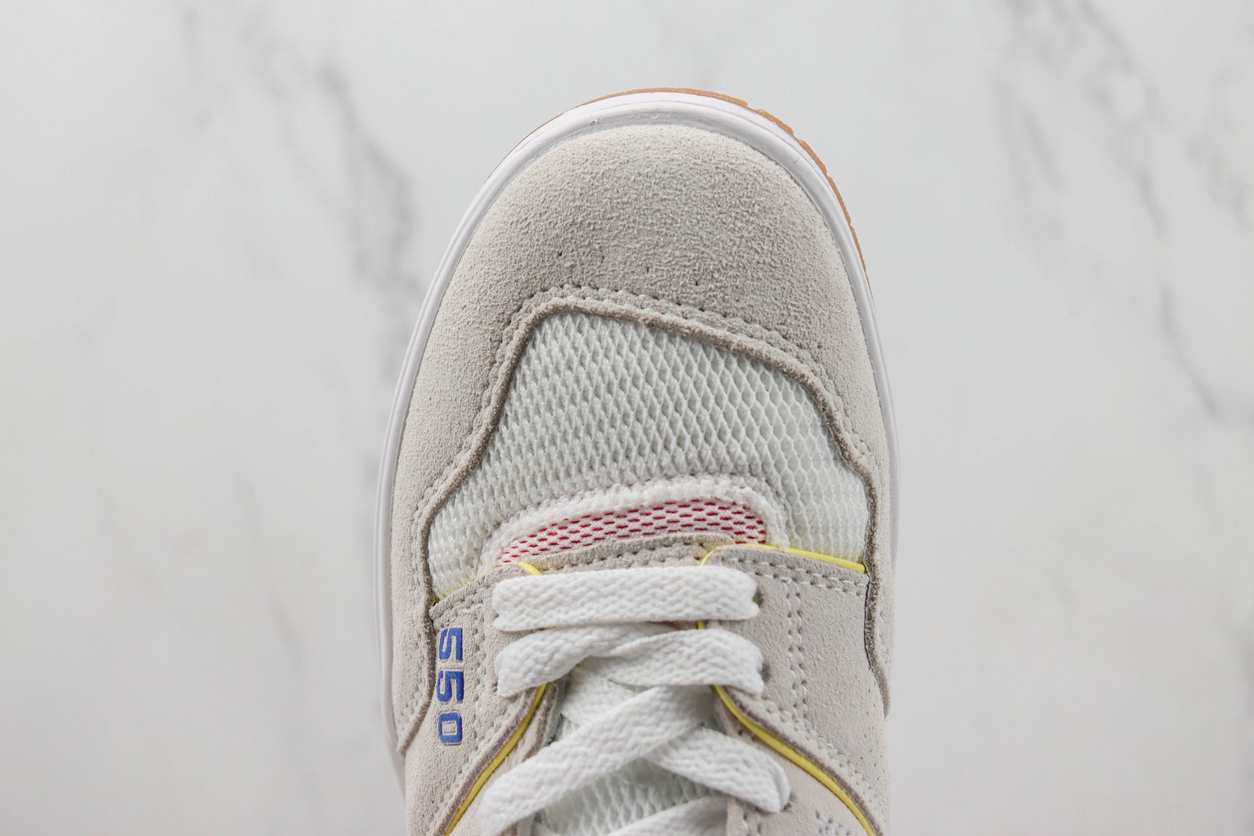 New Balance 550 Sea Salt Marine Blue Maize