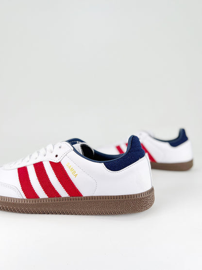 Adidas Samba OG Core White Team Victory Red Night Indigo