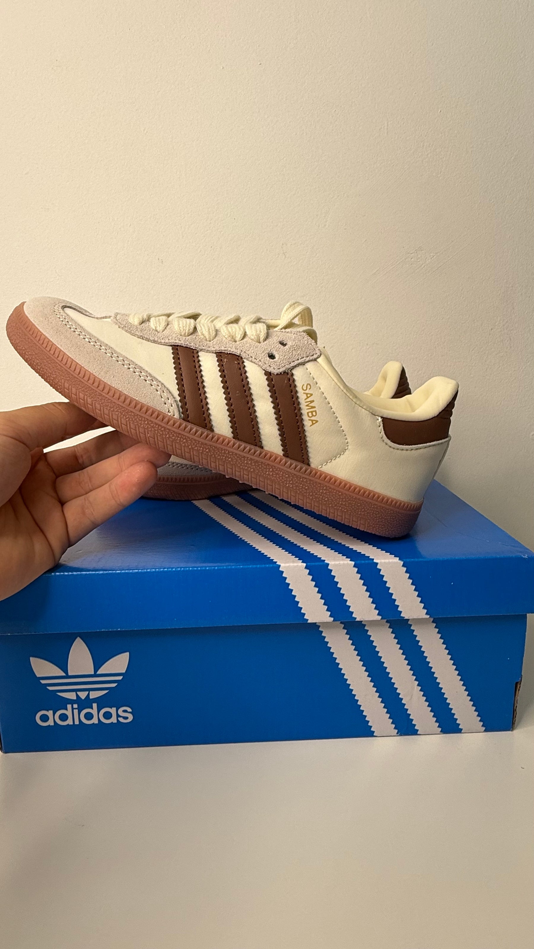 Adidas Samba OG Cream White Preloved Brown - PRONTA ENTREGA