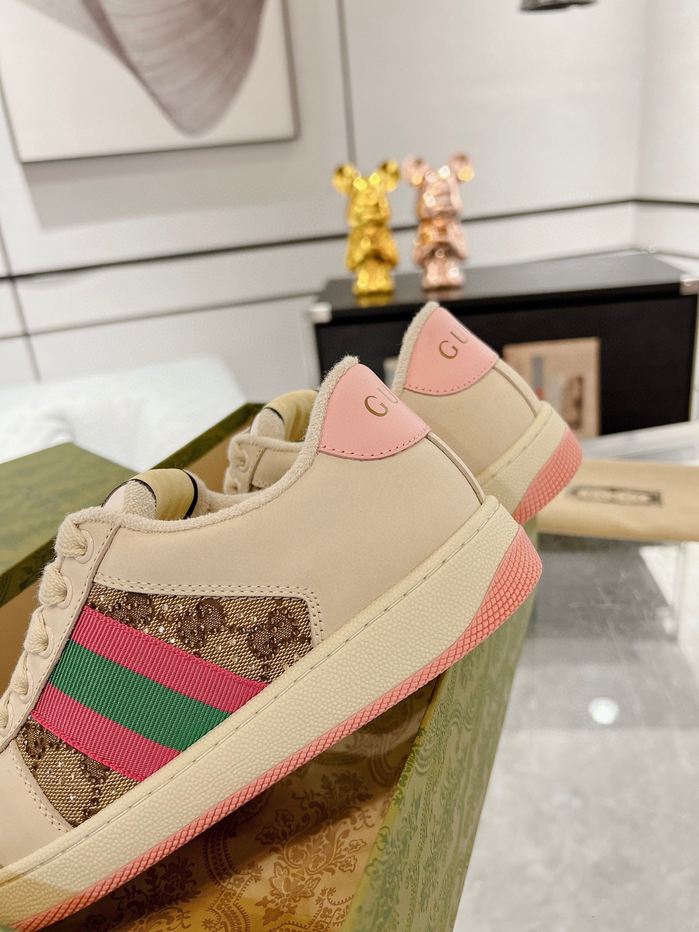 Tênis Gucci Screener GG Crystal Screener