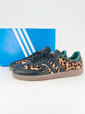 Adidas Samba OG Black Green Leopard
