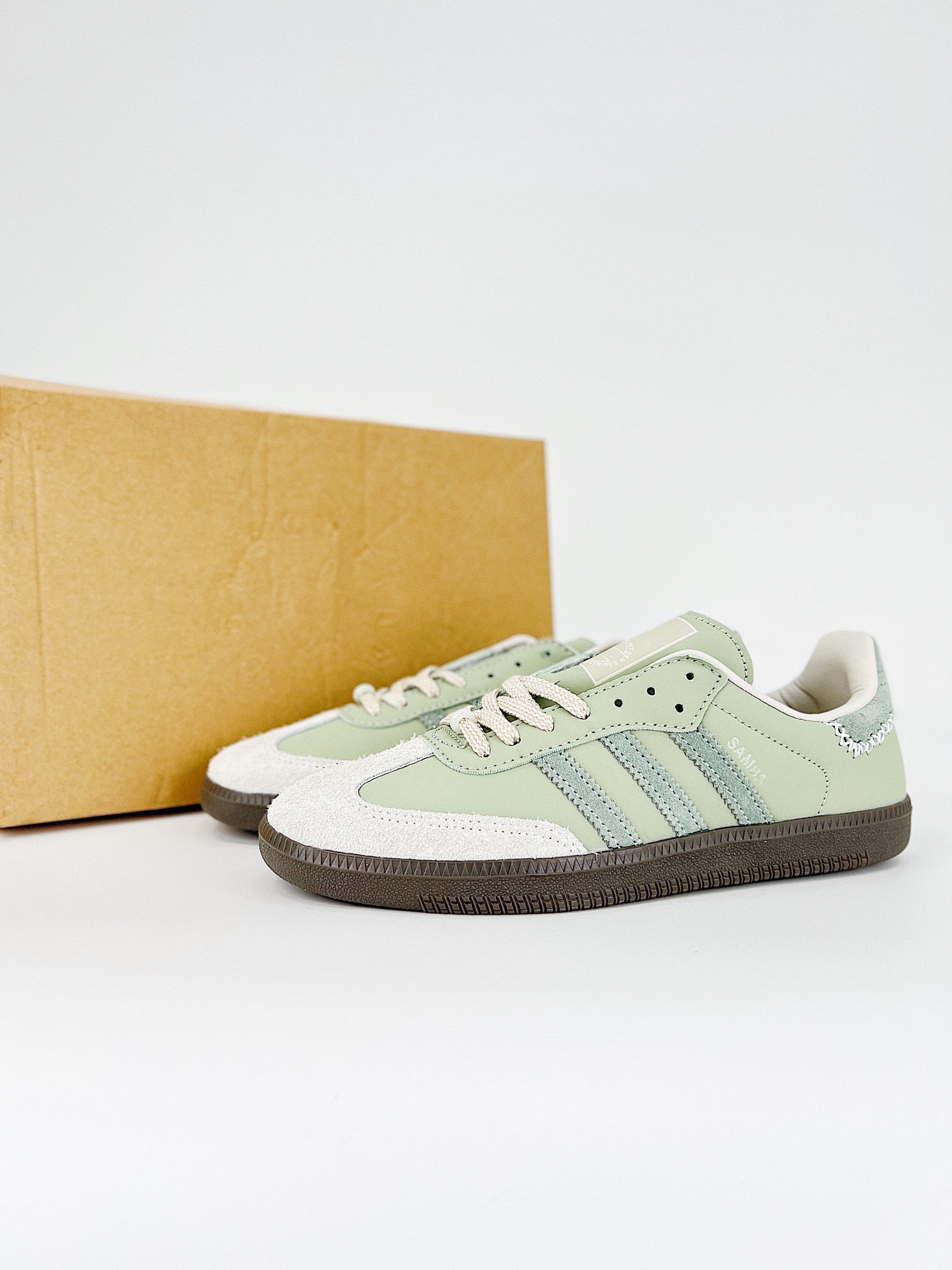 Maha x Adidas Samba OG Half Green