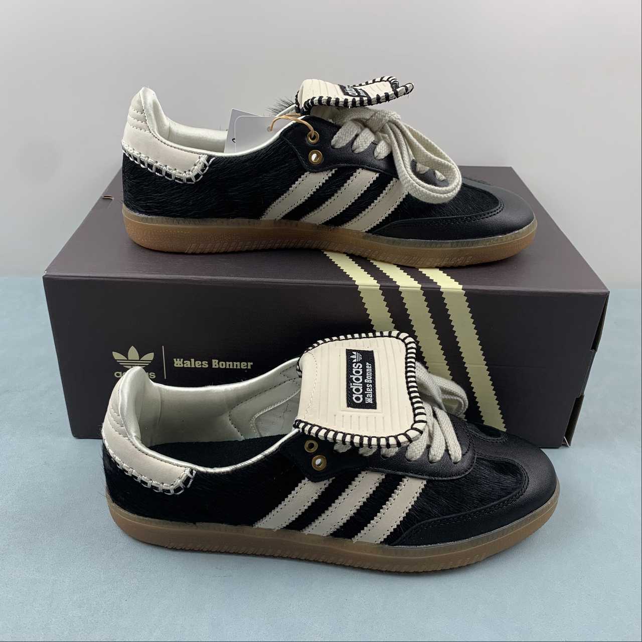 Wales Bonner x Adidas Samba Low Pony Tonal Core Black