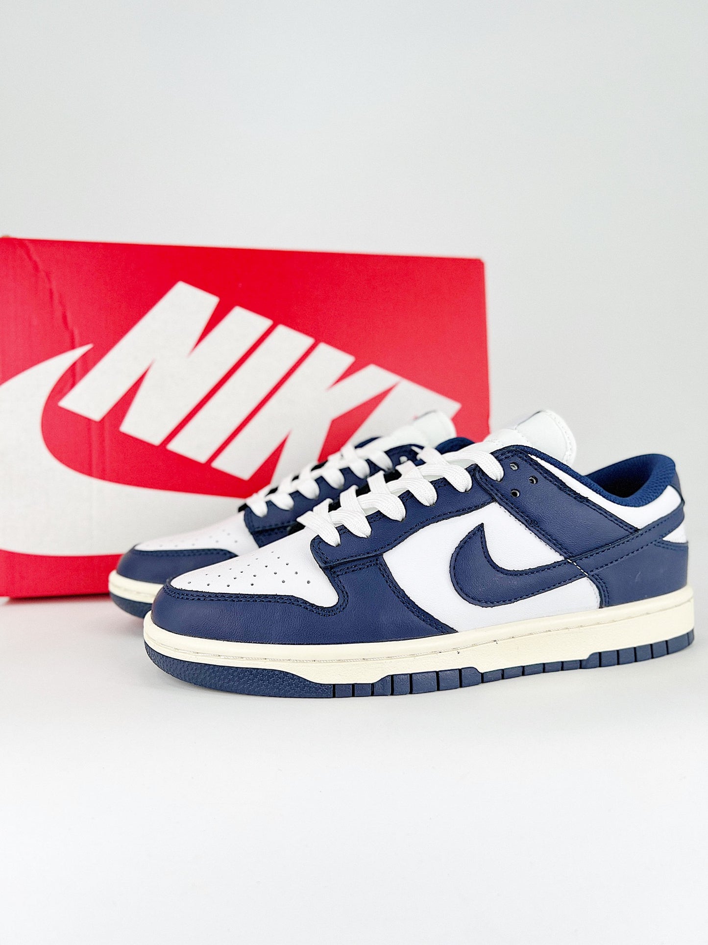 Nike Dunk Low Midnight Navy and White