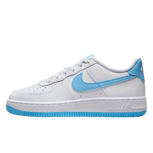 Nike Air Force 1 Low GS White Aquarius Blue