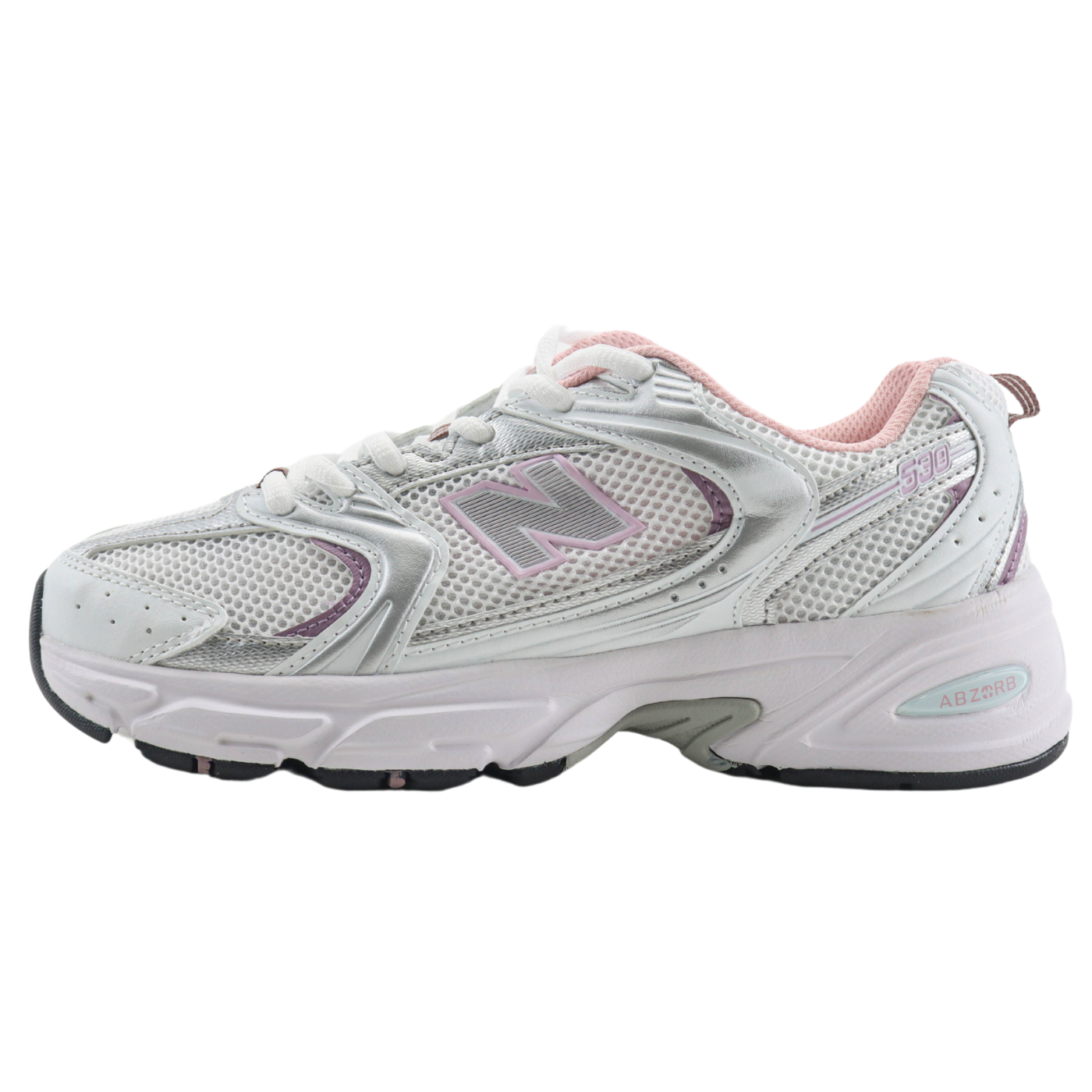 New Balance 530 White Mid Century Pink