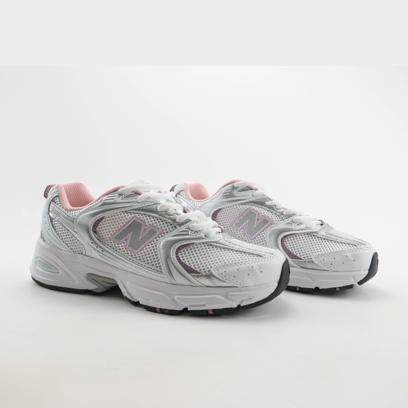 New Balance 530 White Mid Century Pink