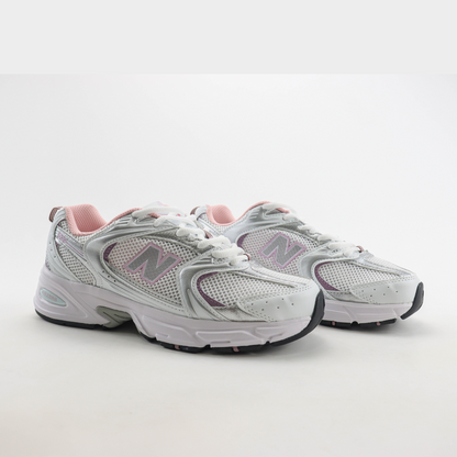 New Balance 530 White Mid Century Pink