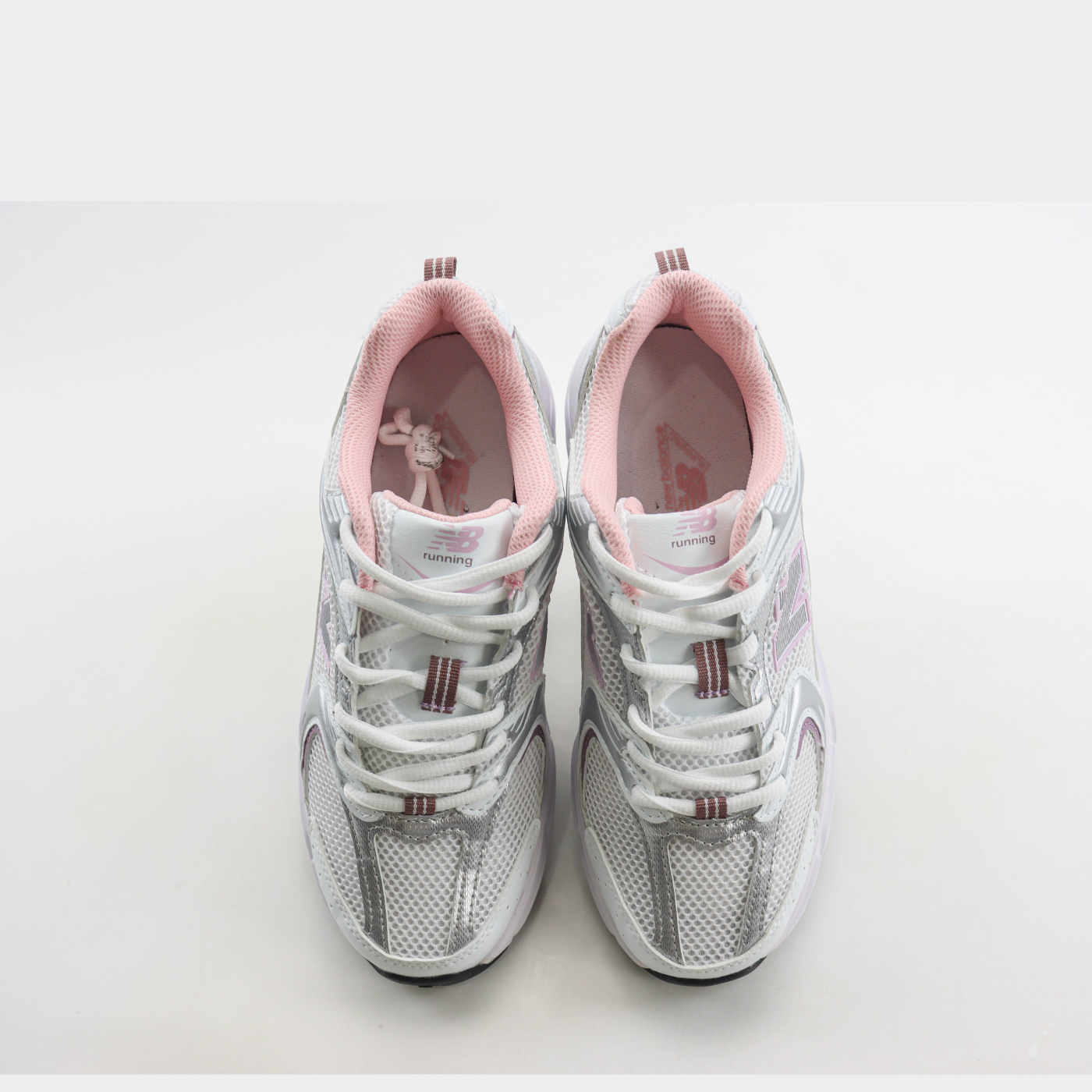 New Balance 530 White Mid Century Pink