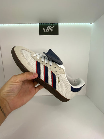 Adidas Samba OG Crystal White Dark Blue - PRONTA ENTREGA